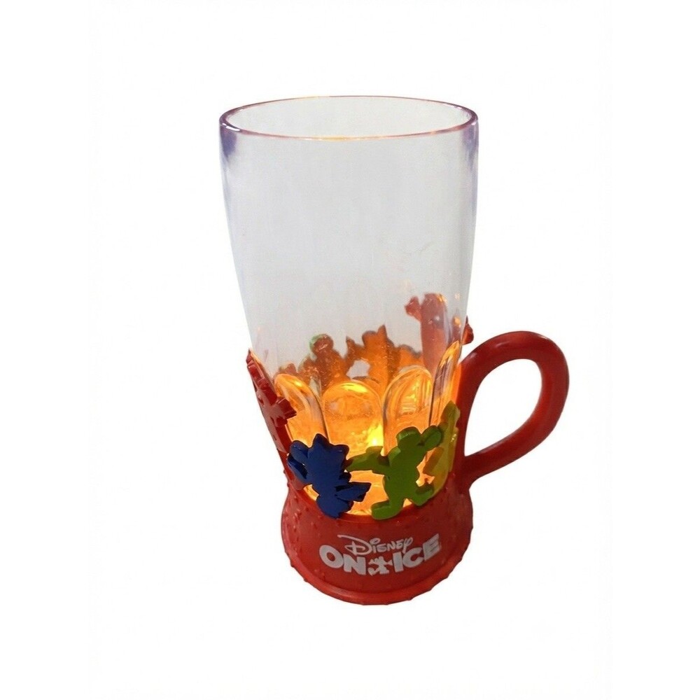 Disney On Ice Light Up Souvenir Cup Mug w/ Handle Mickey & Friends Works Gift